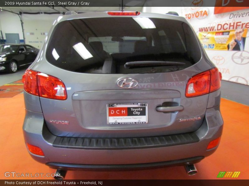 Steel Gray / Gray 2009 Hyundai Santa Fe GLS