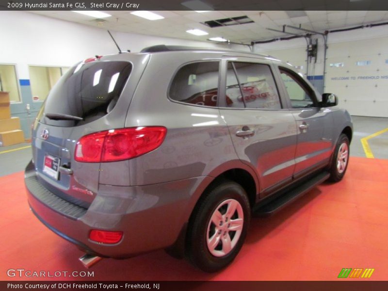 Steel Gray / Gray 2009 Hyundai Santa Fe GLS