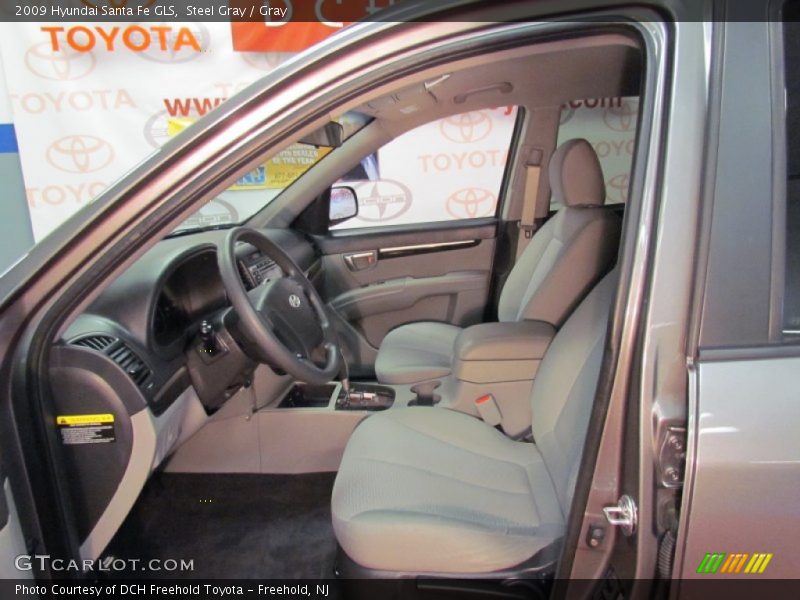 Steel Gray / Gray 2009 Hyundai Santa Fe GLS