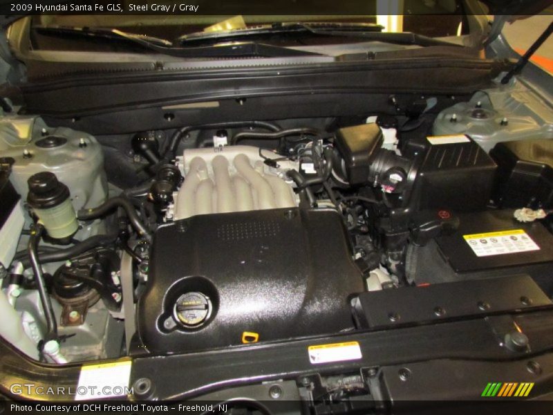 Steel Gray / Gray 2009 Hyundai Santa Fe GLS