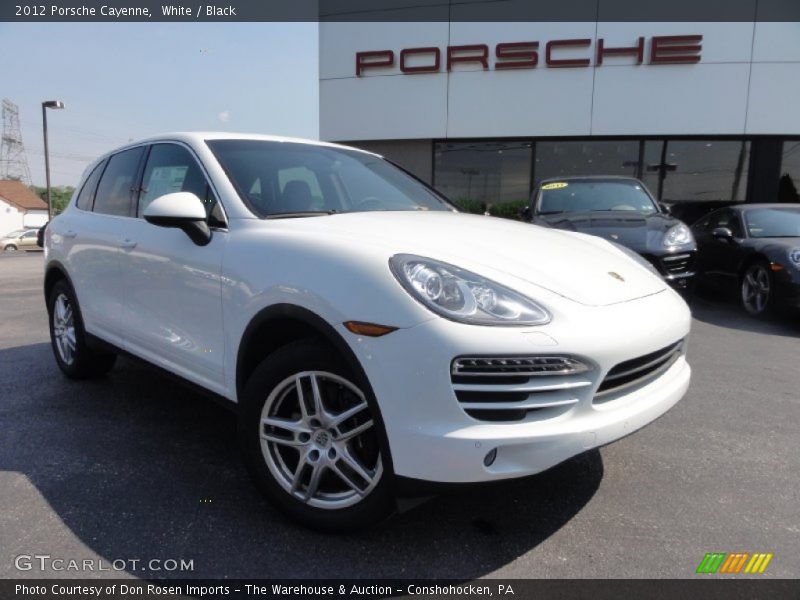 White / Black 2012 Porsche Cayenne