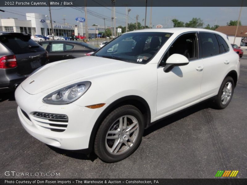 White / Black 2012 Porsche Cayenne