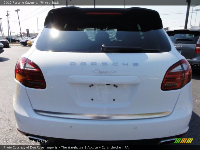 White / Black 2012 Porsche Cayenne