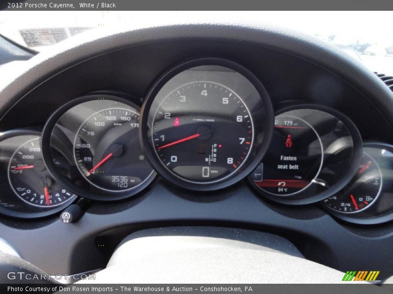 White / Black 2012 Porsche Cayenne