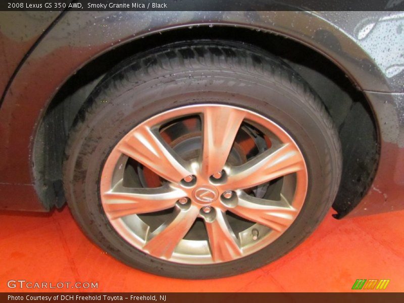 Smoky Granite Mica / Black 2008 Lexus GS 350 AWD