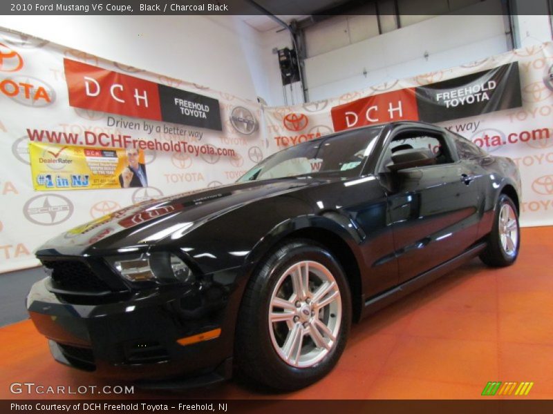 Black / Charcoal Black 2010 Ford Mustang V6 Coupe