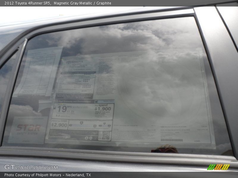 Magnetic Gray Metallic / Graphite 2012 Toyota 4Runner SR5