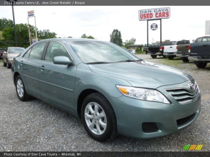 Aloe Green Metallic / Bisque 2011 Toyota Camry LE