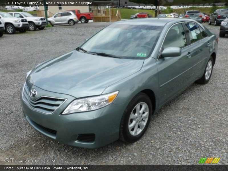 Aloe Green Metallic / Bisque 2011 Toyota Camry LE