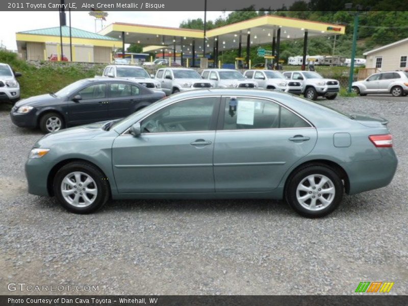 Aloe Green Metallic / Bisque 2011 Toyota Camry LE