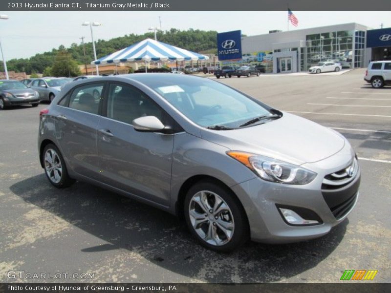 Titanium Gray Metallic / Black 2013 Hyundai Elantra GT