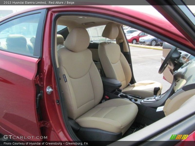 Red Allure / Beige 2013 Hyundai Elantra Limited
