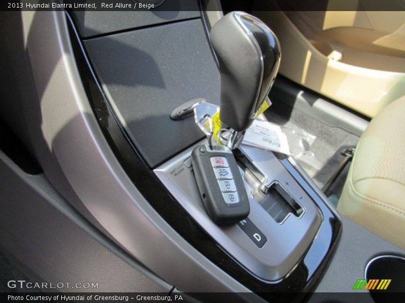 Red Allure / Beige 2013 Hyundai Elantra Limited