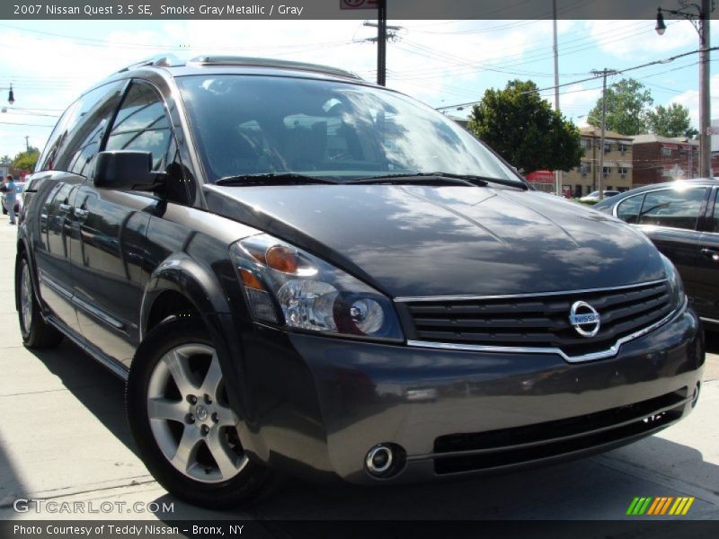 Smoke Gray Metallic / Gray 2007 Nissan Quest 3.5 SE
