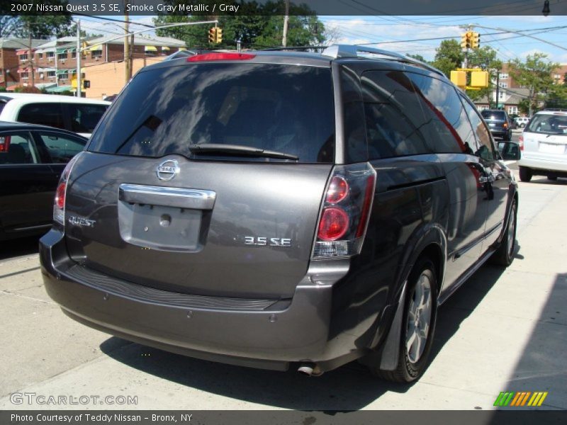 Smoke Gray Metallic / Gray 2007 Nissan Quest 3.5 SE