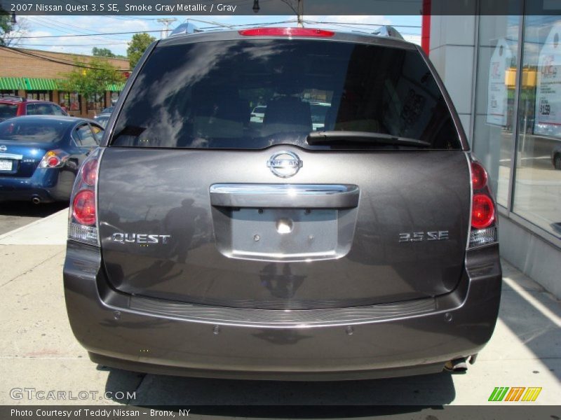 Smoke Gray Metallic / Gray 2007 Nissan Quest 3.5 SE
