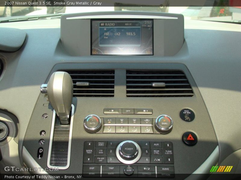 Smoke Gray Metallic / Gray 2007 Nissan Quest 3.5 SE