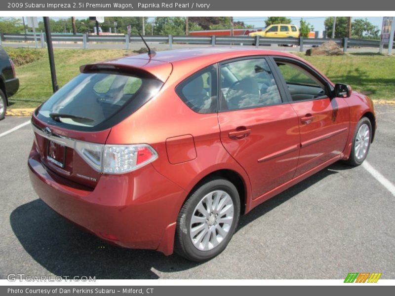 Paprika Red Pearl / Ivory 2009 Subaru Impreza 2.5i Premium Wagon