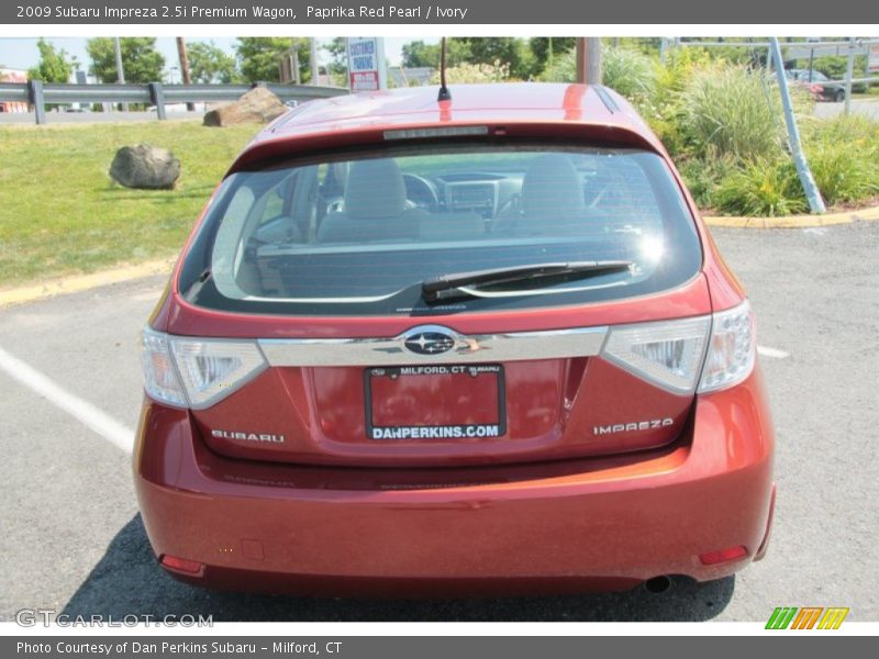 Paprika Red Pearl / Ivory 2009 Subaru Impreza 2.5i Premium Wagon