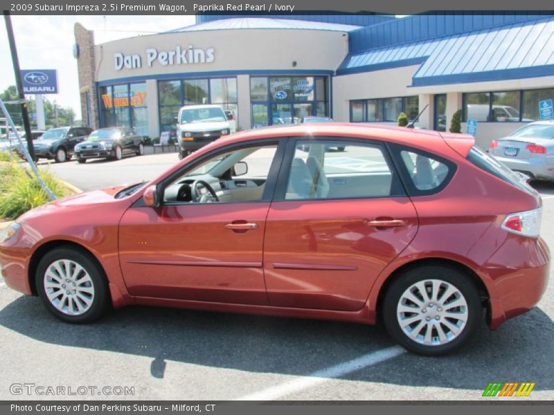 Paprika Red Pearl / Ivory 2009 Subaru Impreza 2.5i Premium Wagon