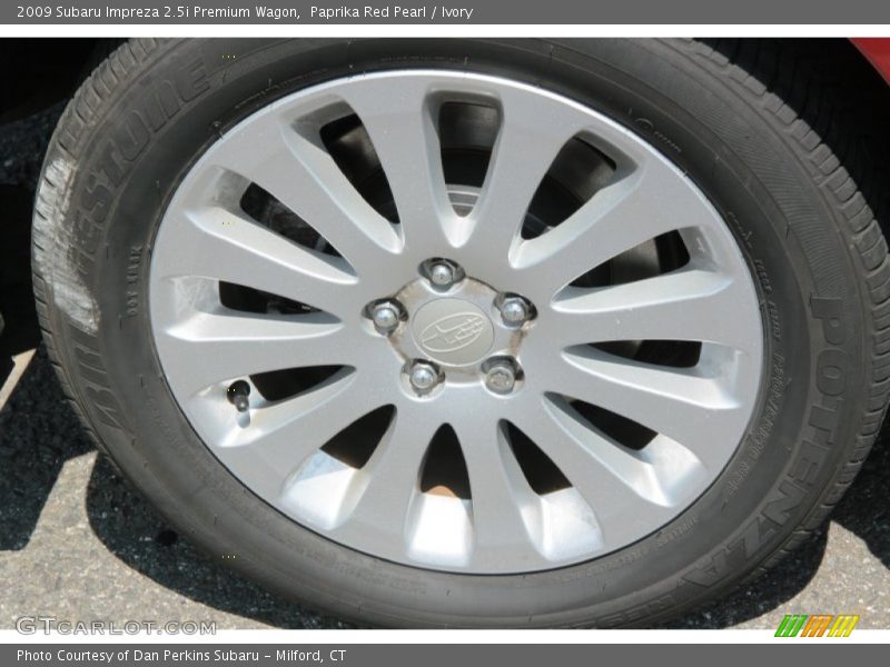 Paprika Red Pearl / Ivory 2009 Subaru Impreza 2.5i Premium Wagon