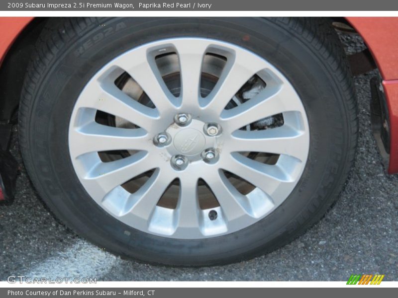 Paprika Red Pearl / Ivory 2009 Subaru Impreza 2.5i Premium Wagon