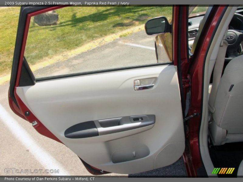 Paprika Red Pearl / Ivory 2009 Subaru Impreza 2.5i Premium Wagon