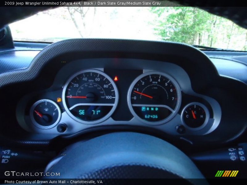 Black / Dark Slate Gray/Medium Slate Gray 2009 Jeep Wrangler Unlimited Sahara 4x4