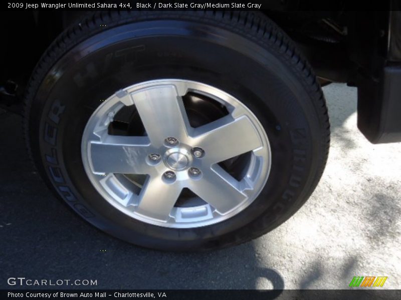 Black / Dark Slate Gray/Medium Slate Gray 2009 Jeep Wrangler Unlimited Sahara 4x4