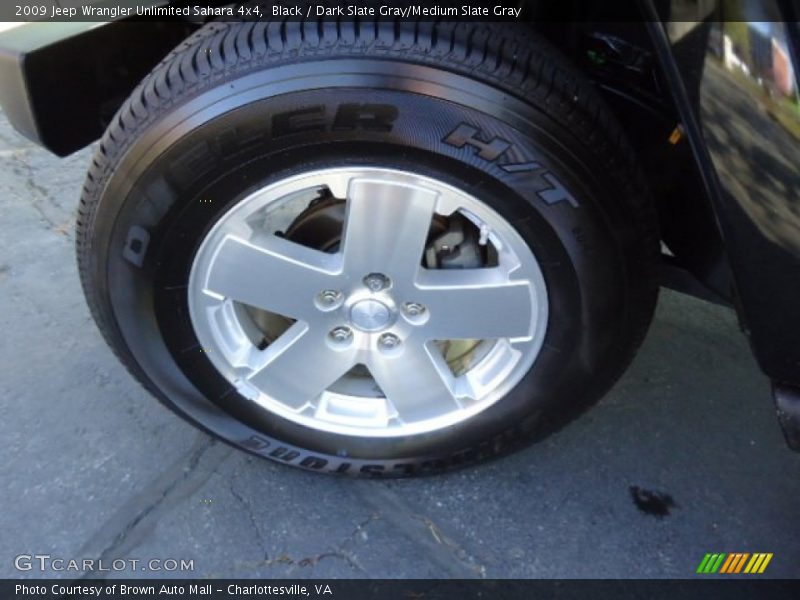 Black / Dark Slate Gray/Medium Slate Gray 2009 Jeep Wrangler Unlimited Sahara 4x4