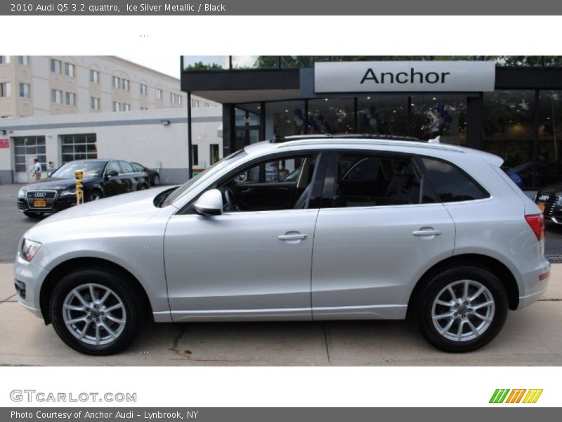 Ice Silver Metallic / Black 2010 Audi Q5 3.2 quattro