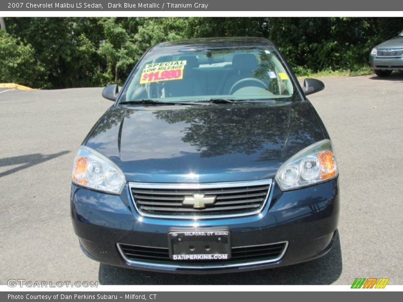 Dark Blue Metallic / Titanium Gray 2007 Chevrolet Malibu LS Sedan