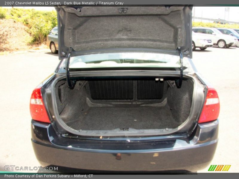 Dark Blue Metallic / Titanium Gray 2007 Chevrolet Malibu LS Sedan