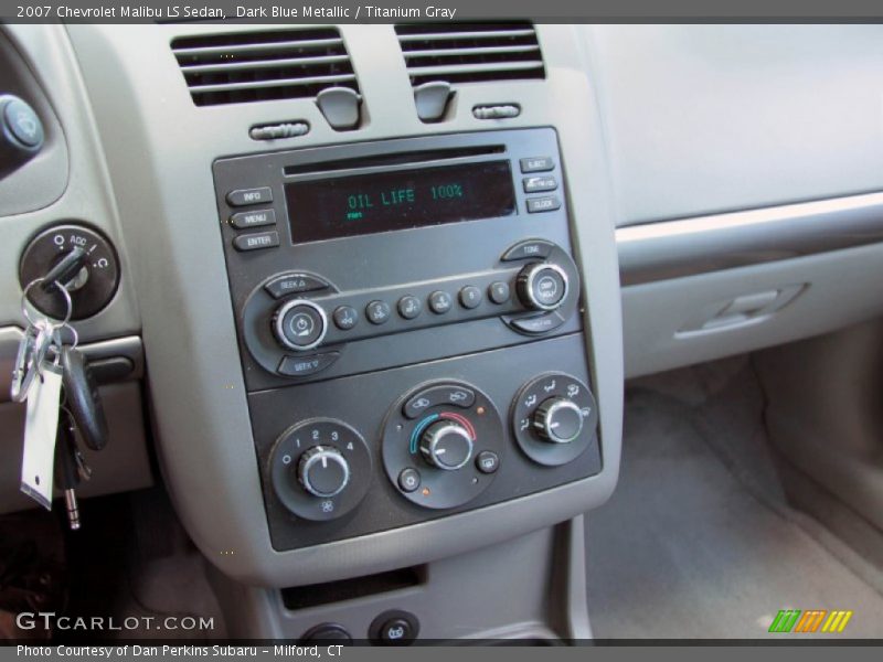 Dark Blue Metallic / Titanium Gray 2007 Chevrolet Malibu LS Sedan