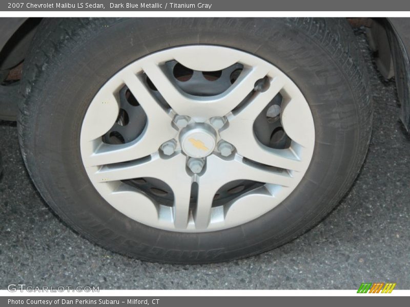 Dark Blue Metallic / Titanium Gray 2007 Chevrolet Malibu LS Sedan