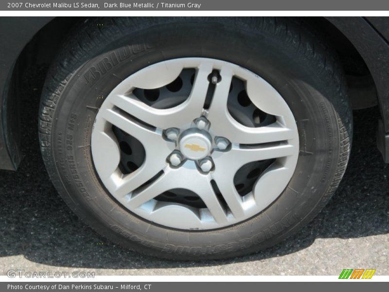 Dark Blue Metallic / Titanium Gray 2007 Chevrolet Malibu LS Sedan