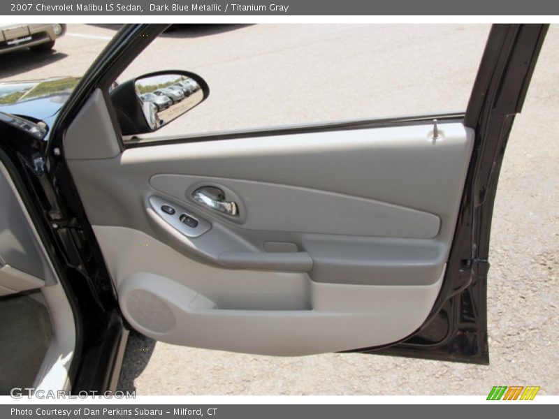 Dark Blue Metallic / Titanium Gray 2007 Chevrolet Malibu LS Sedan