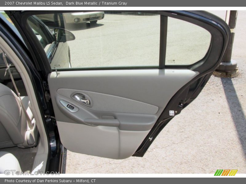 Dark Blue Metallic / Titanium Gray 2007 Chevrolet Malibu LS Sedan
