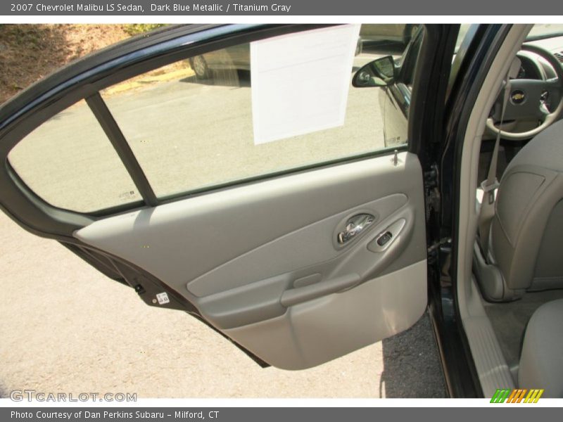 Dark Blue Metallic / Titanium Gray 2007 Chevrolet Malibu LS Sedan