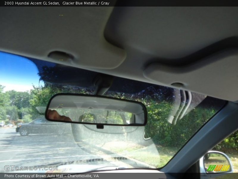 Glacier Blue Metallic / Gray 2003 Hyundai Accent GL Sedan