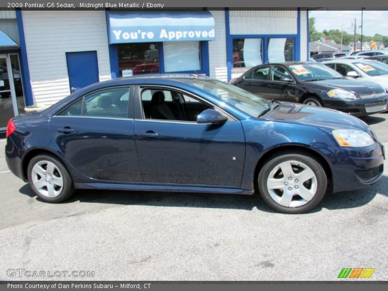 Midnight Blue Metallic / Ebony 2009 Pontiac G6 Sedan