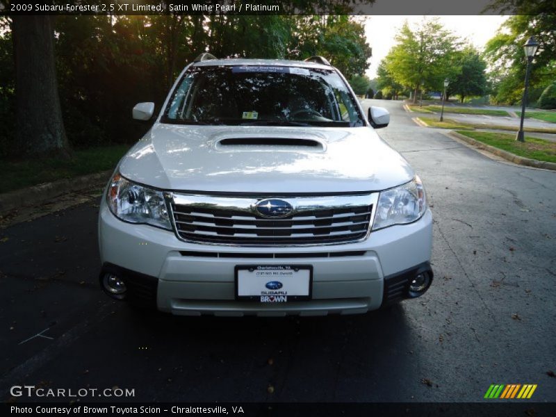 Satin White Pearl / Platinum 2009 Subaru Forester 2.5 XT Limited