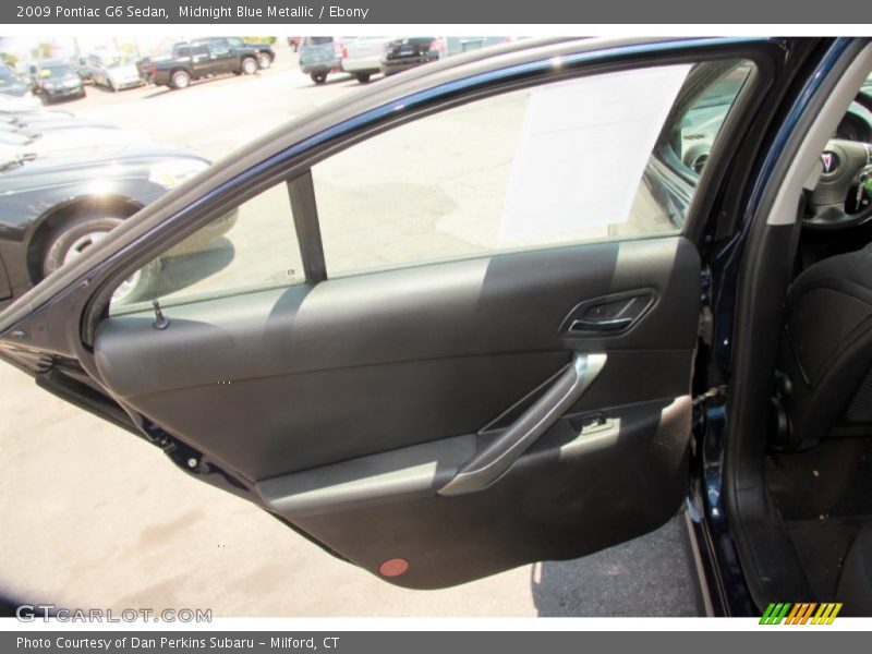 Midnight Blue Metallic / Ebony 2009 Pontiac G6 Sedan