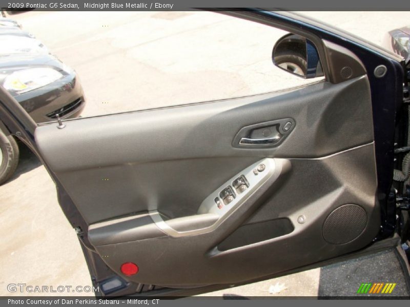 Midnight Blue Metallic / Ebony 2009 Pontiac G6 Sedan