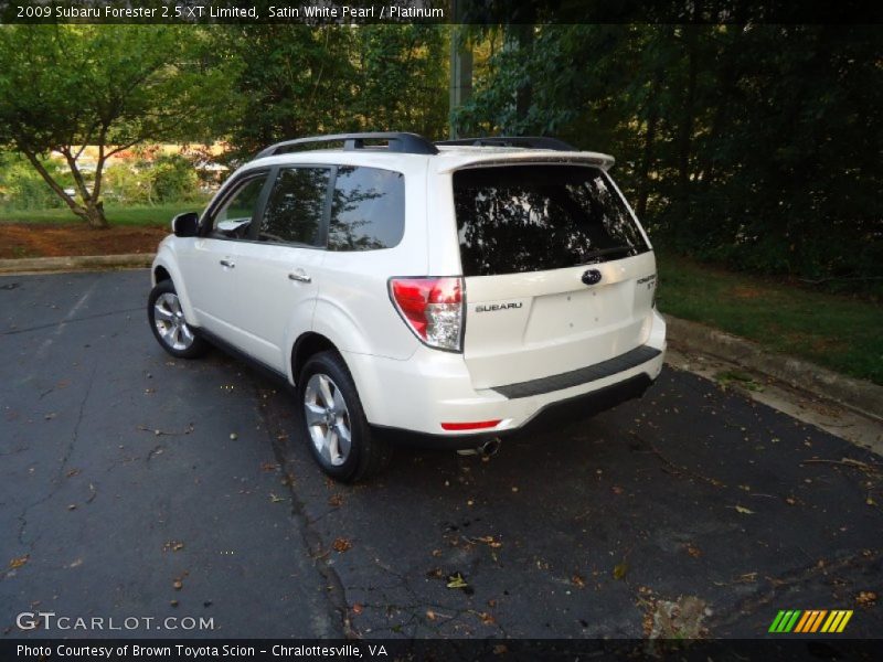 Satin White Pearl / Platinum 2009 Subaru Forester 2.5 XT Limited