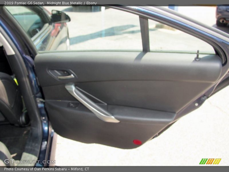 Midnight Blue Metallic / Ebony 2009 Pontiac G6 Sedan