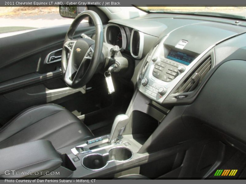 Cyber Gray Metallic / Jet Black 2011 Chevrolet Equinox LT AWD
