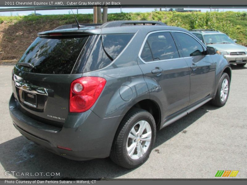 Cyber Gray Metallic / Jet Black 2011 Chevrolet Equinox LT AWD