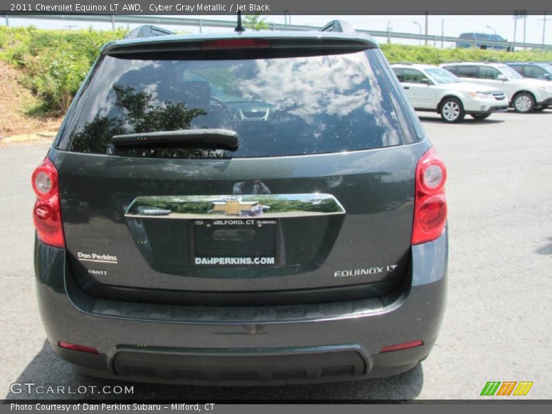 Cyber Gray Metallic / Jet Black 2011 Chevrolet Equinox LT AWD