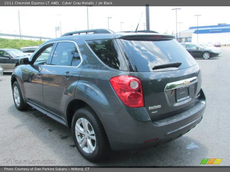Cyber Gray Metallic / Jet Black 2011 Chevrolet Equinox LT AWD